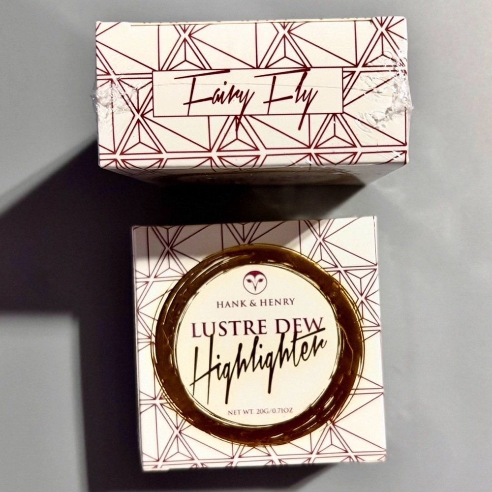 Hank & Henry Beauty Powder Highlighter Makeup Bronze FAIRY FLY 2pc Set NEW